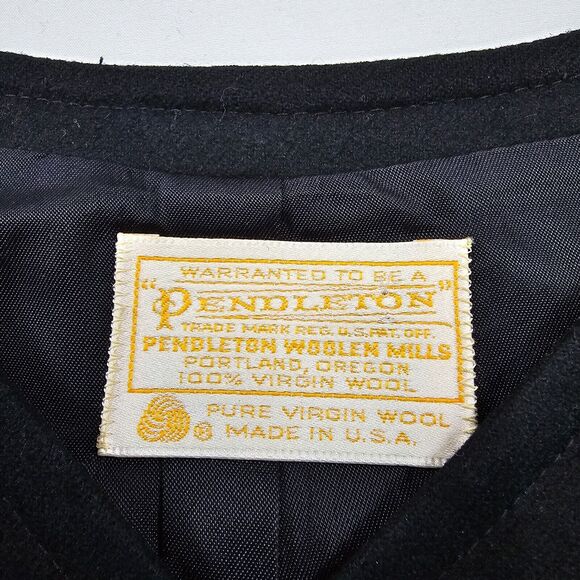 Pendleton Women's Black Button Blazer Jacket Size 10 Career Business Workwear - Picture 4 of 10